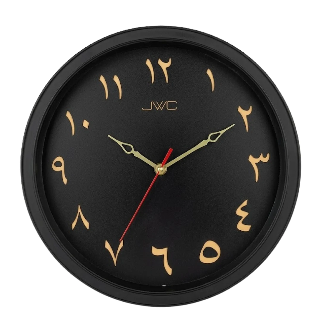 black wall clock